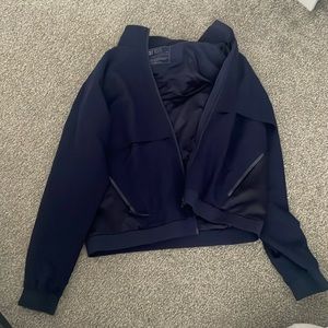 Navy Figs scrub jacket
